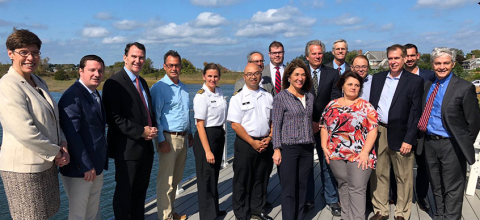 Group of awardees at Seaport announcement event