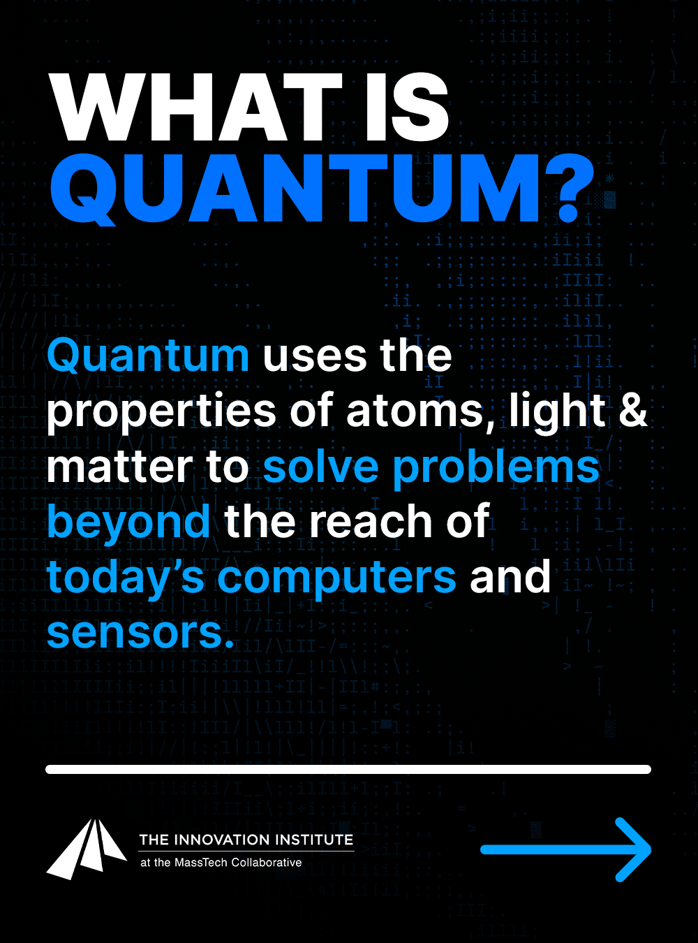 graphic answering question "What is Quantum?"