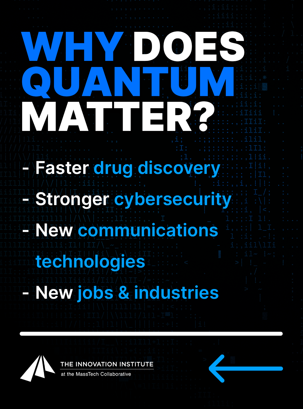 Graphic answering question "Why Does Quantum Matter?"
